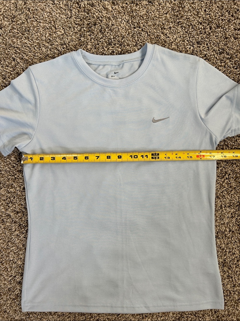 Vintage Nike DRI-FIT Women’s Crew Neck Short Sleeve Tee | Heather Blue | Size M - Picture 8 of 15